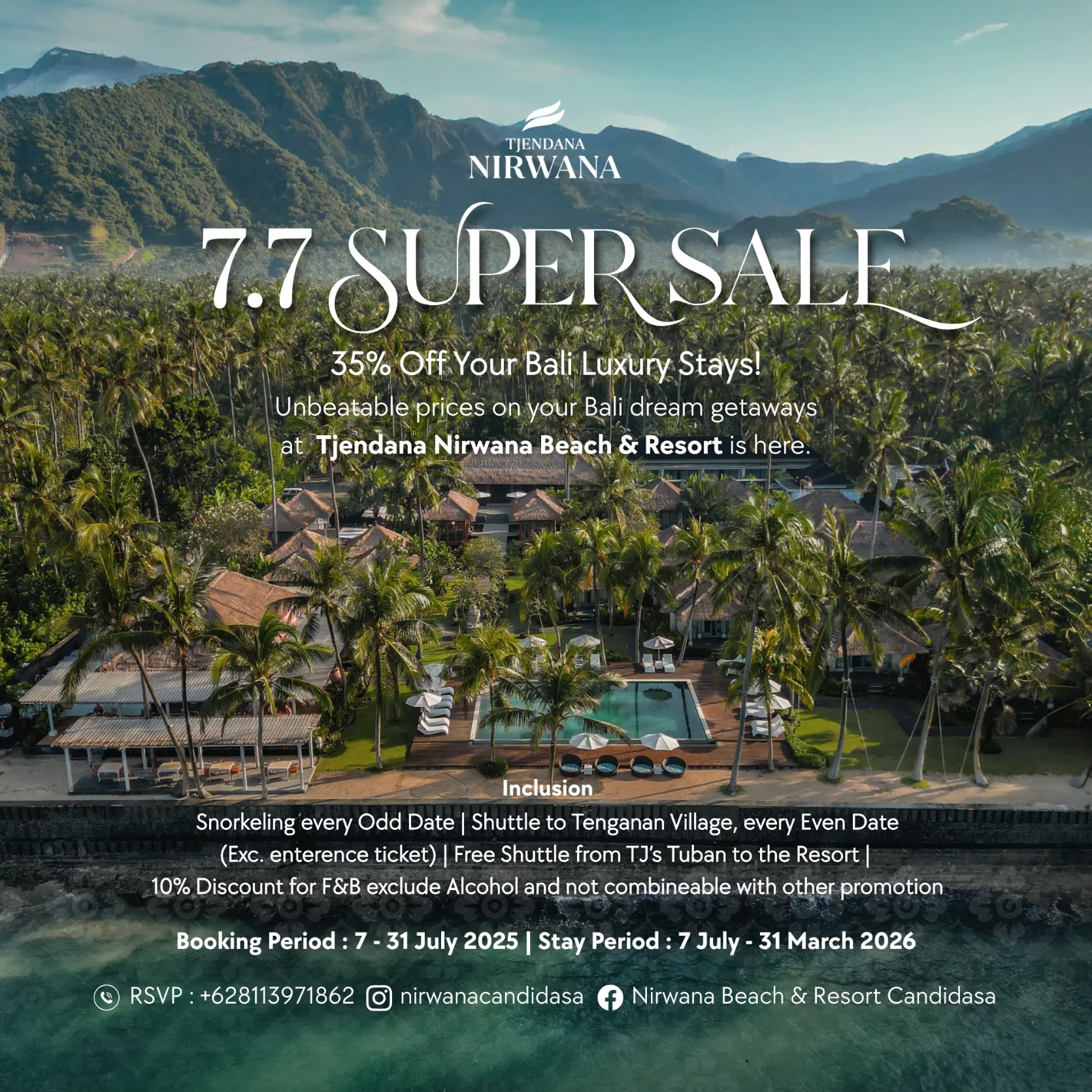 Nirwana Beach Club & Resort Offers