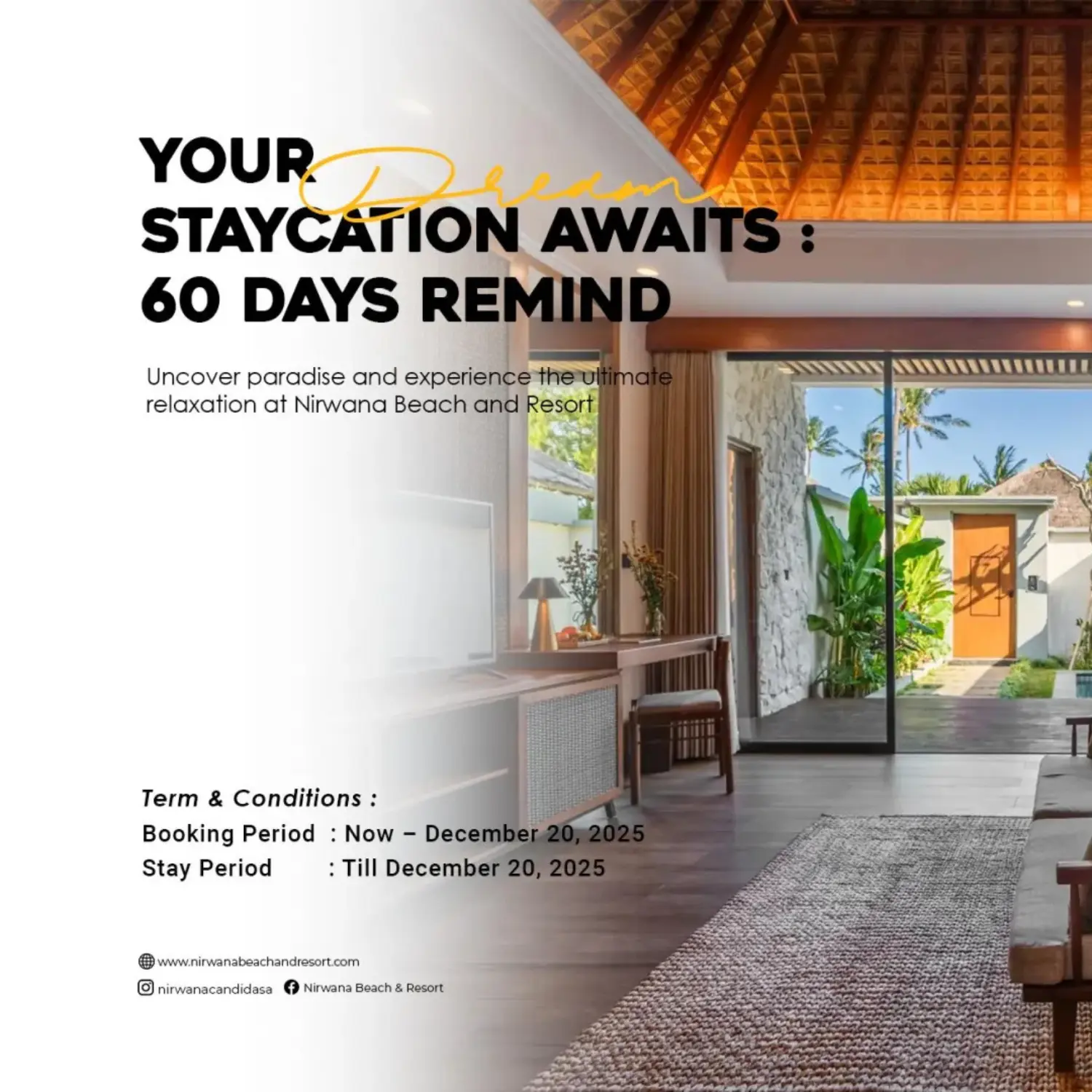 Nirwana Beach Club & Resort Offers